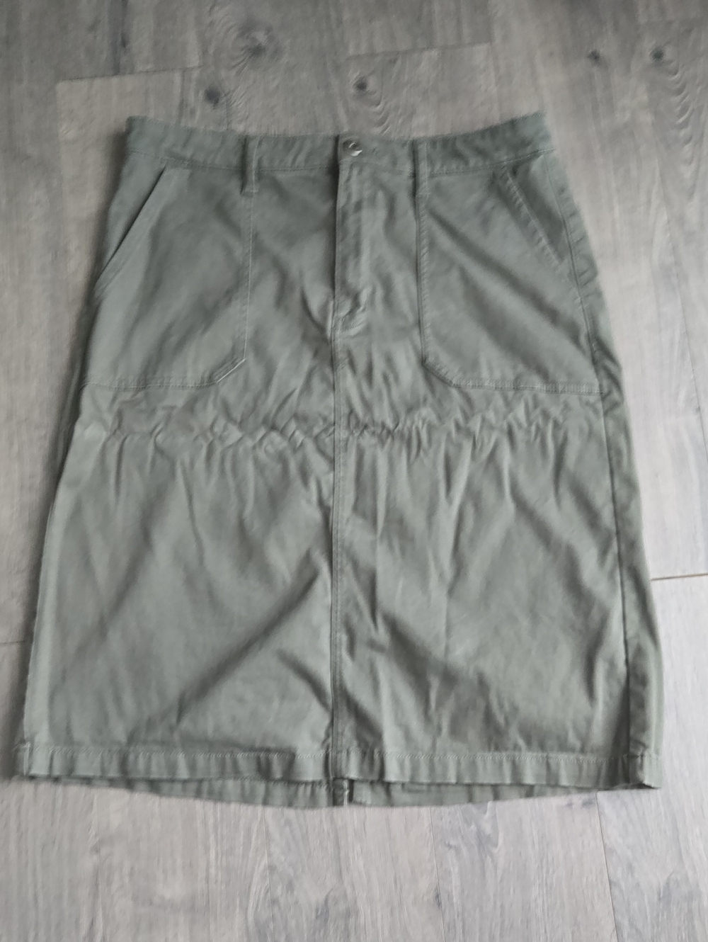 St. John's Bay Olive Green Midi Utility Skirt